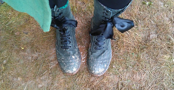 muddy boots