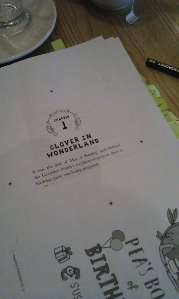 Pea's Book of Birthdays - first page